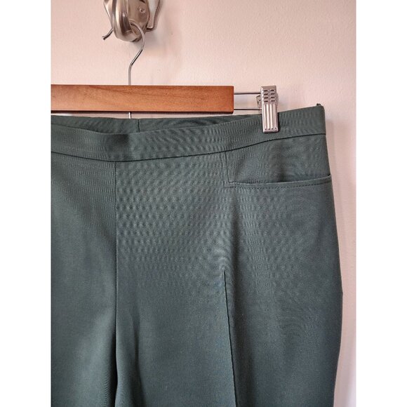 Akris Punto Franca tropical green techno dress pants 12